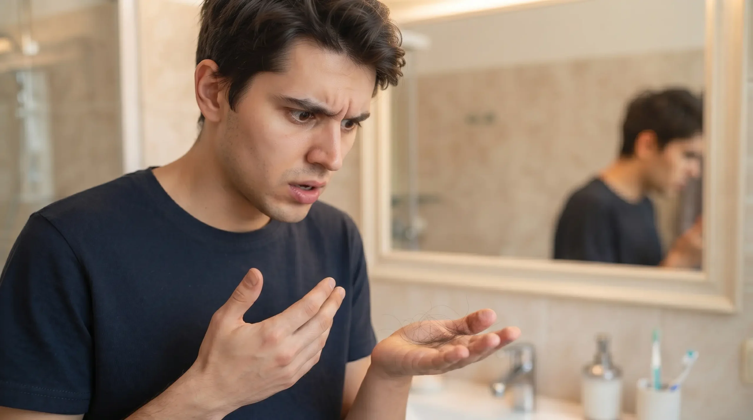 why do men lose hair